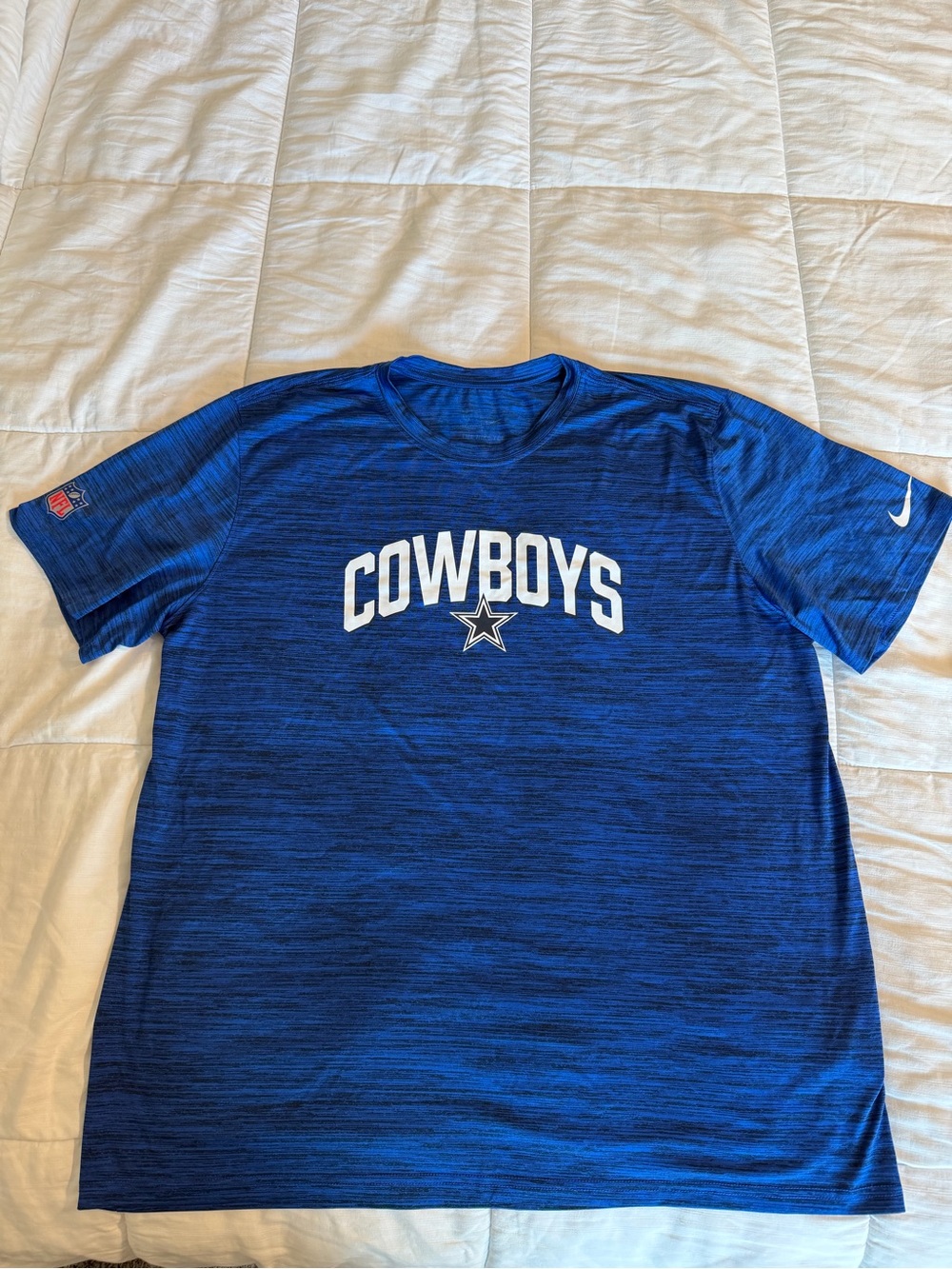 Nike Dallas Cowboys NFL Dri-FIT Blue Short Sleeve T-Shirt Officially Licensed